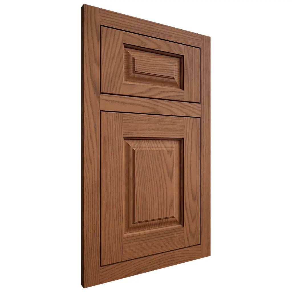 Shiloh Cabinetry Flush Inset Oxford Red Oak Plain Cut Braun Door
