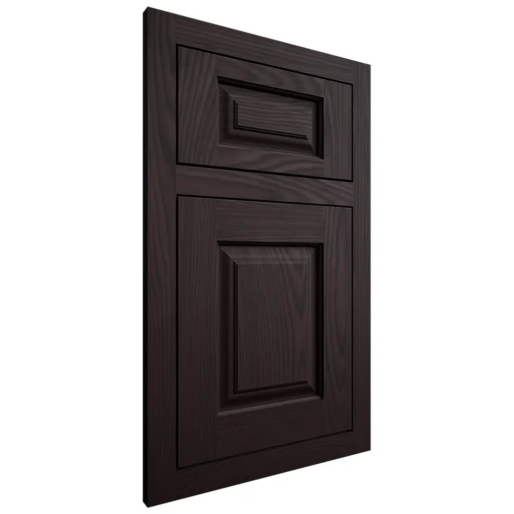 Shiloh Cabinetry Flush Inset Oxford Red Oak Plain Cut Espresso Door