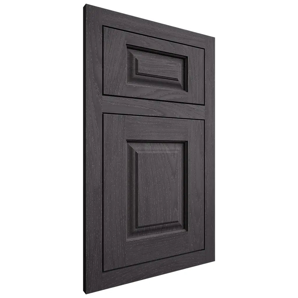 Shiloh Cabinetry Flush Inset Oxford Red Oak Plain Cut Harbor Door