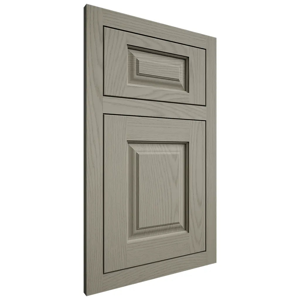 Shiloh Cabinetry Flush Inset Oxford Red Oak Plain Cut Thyme Door