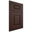 Shiloh Cabinetry Flush Inset Oxford Walnut Plain Cut Bison Door
