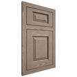 Shiloh Cabinetry Flush Inset Oxford White Oak Plain Cut Almond Door