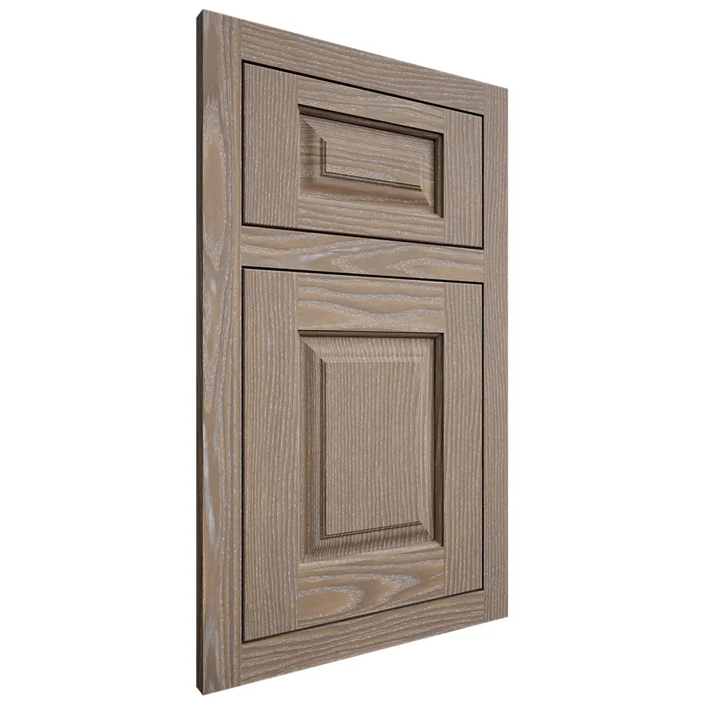 Shiloh Cabinetry Flush Inset Oxford White Oak Plain Cut Almond Door