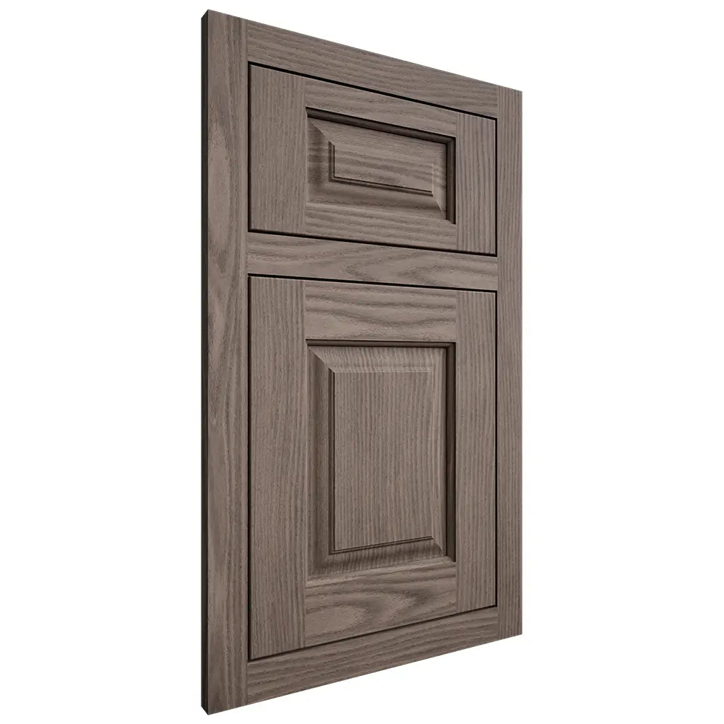 Shiloh Cabinetry Flush Inset Oxford White Oak Plain Cut Clay Door