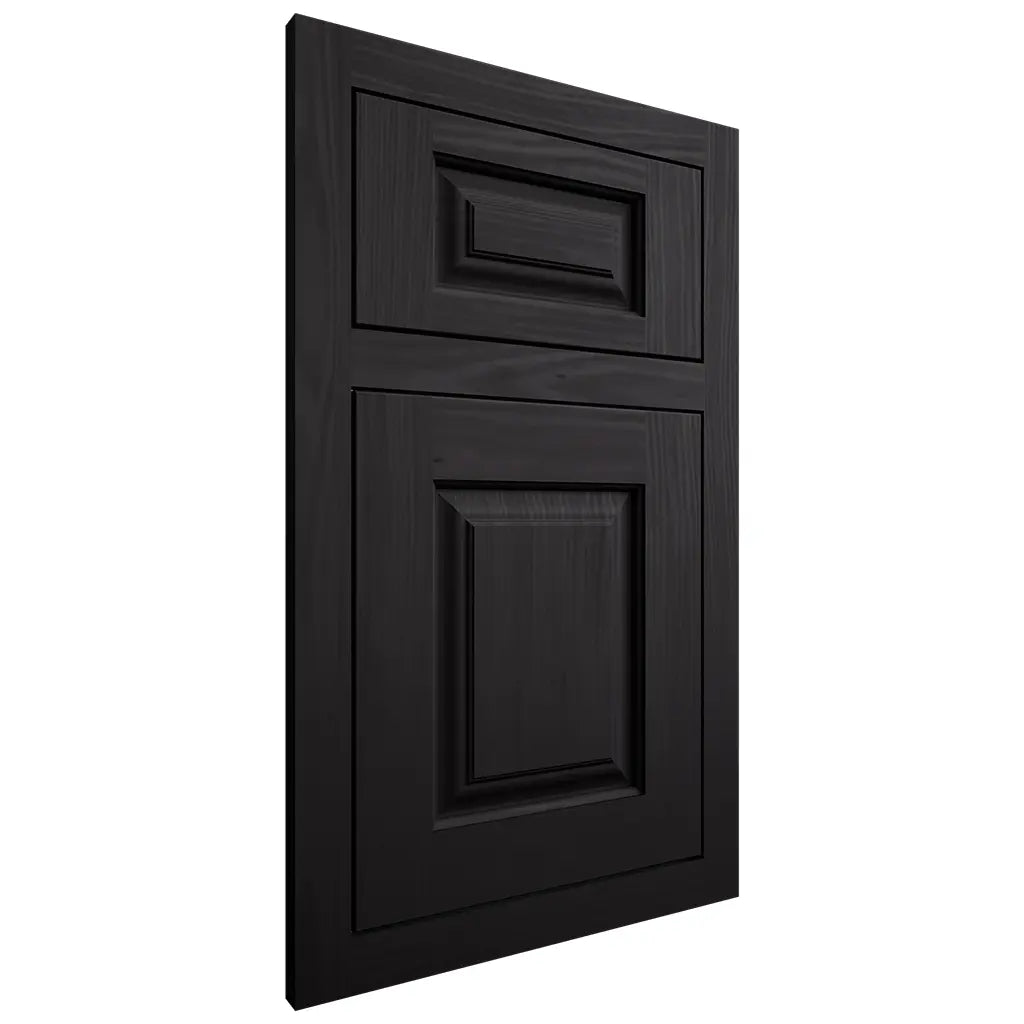 Shiloh Cabinetry Flush Inset Oxford White Oak Plain Cut Espresso Door