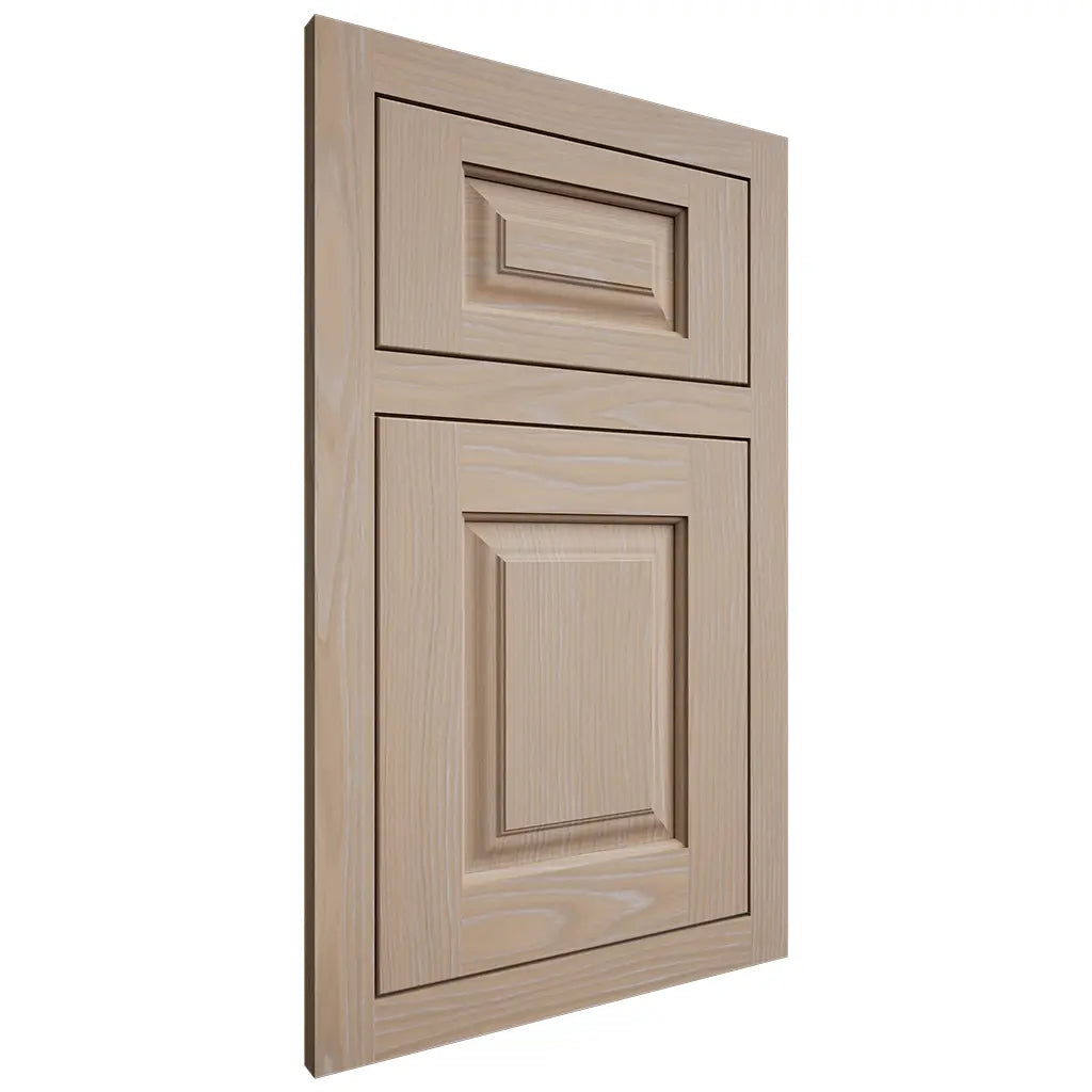 Shiloh Cabinetry Flush Inset Oxford White Oak Plain Cut Straw Door