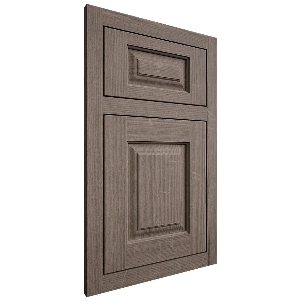 Shiloh Cabinetry Flush Inset Oxford White Oak Quarter Sawn Clay Door