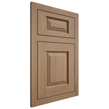 Shiloh Cabinetry Flush Inset Oxford White Oak Quarter Sawn Natural Door