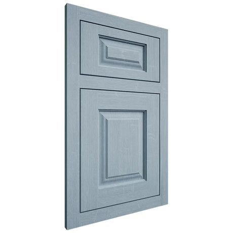 Shiloh Cabinetry Flush Inset Oxford White Oak Quarter Sawn Sky Door