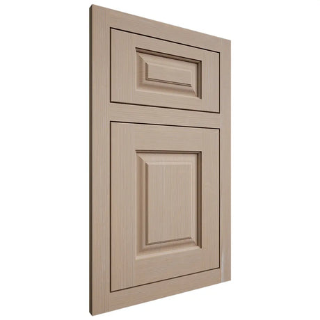 Shiloh Cabinetry Flush Inset Oxford White Oak Quarter Sawn Straw Door