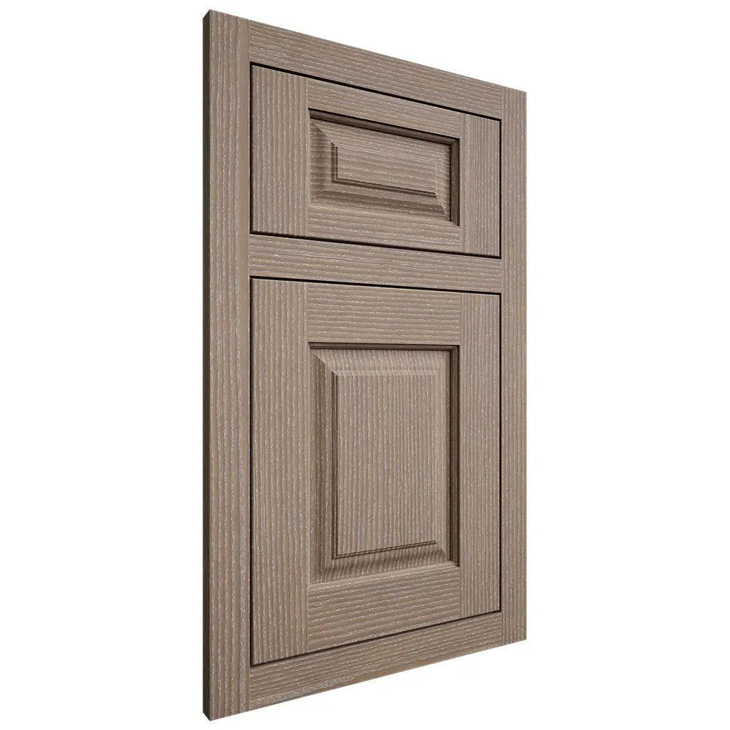 Shiloh Cabinetry Flush Inset Oxford White Oak Rift Cut Almond Door