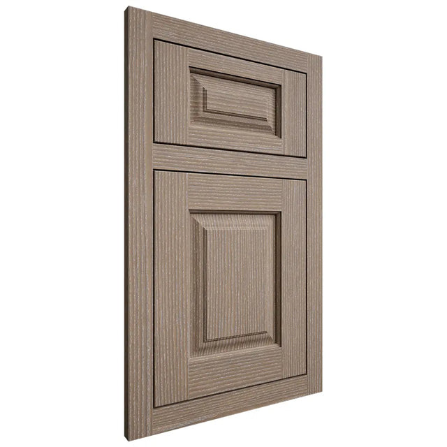 Shiloh Cabinetry Flush Inset Oxford White Oak Rift Cut Almond Door