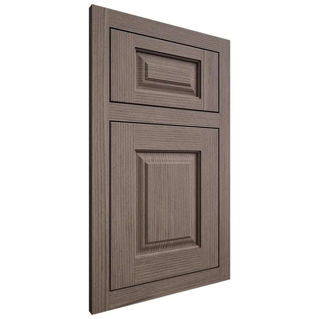 Shiloh Cabinetry Flush Inset Oxford White Oak Rift Cut Clay Door