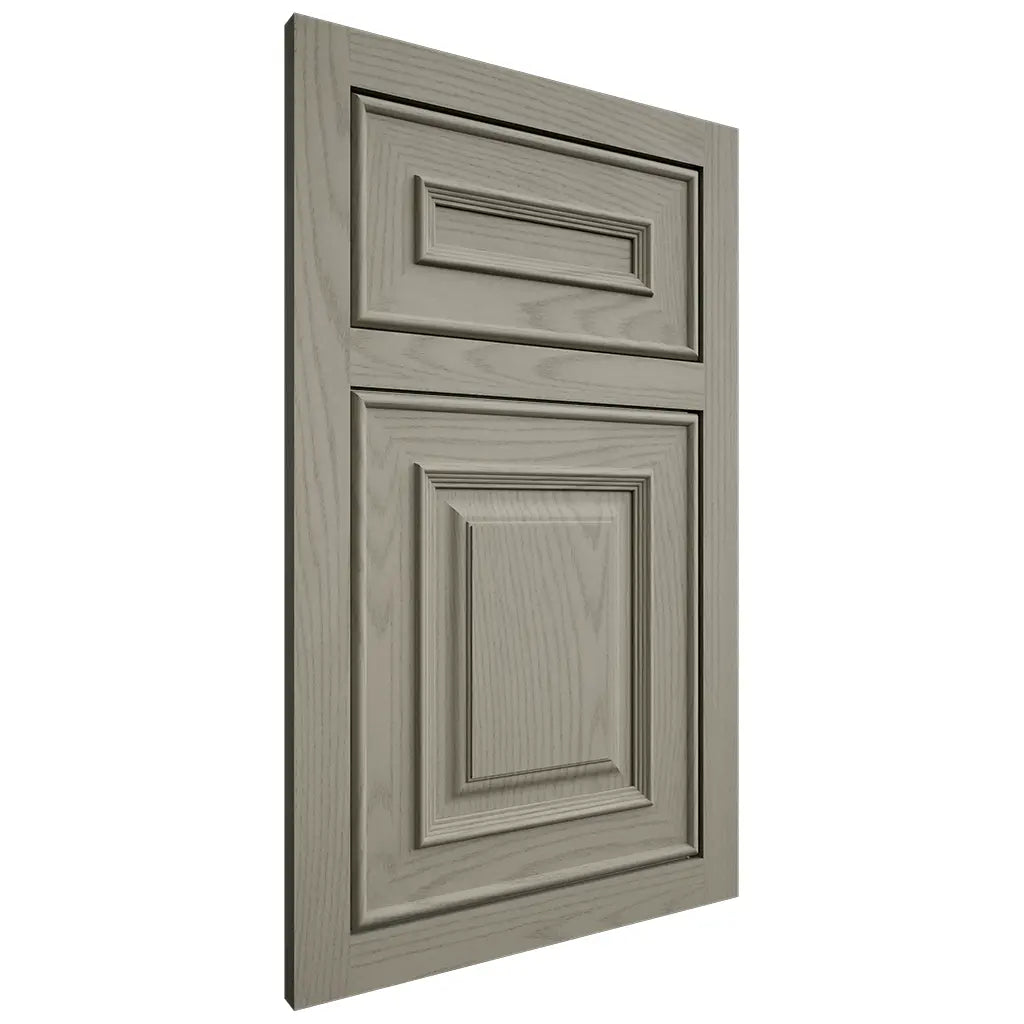 Shiloh Cabinetry Flush Inset Portland Red Oak Plain Cut Thyme Door