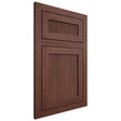 Shiloh Cabinetry Flush Inset Reeded Malibu Cherry Plain Cut Bourbon Door