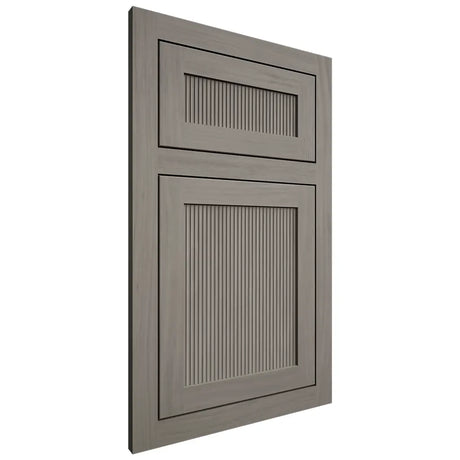 Shiloh Cabinetry Flush Inset Reeded Malibu Cherry Plain Cut Thyme Door