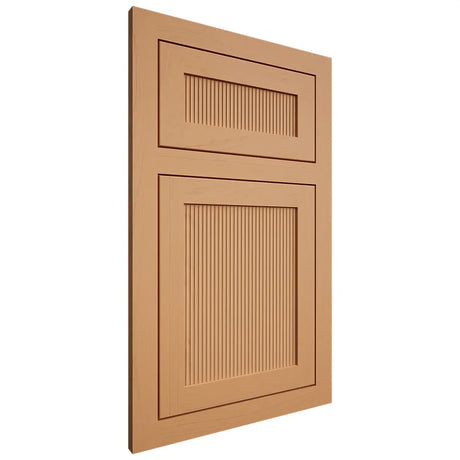 Shiloh Cabinetry Flush Inset Reeded Malibu Maple Plain Cut Golden Door