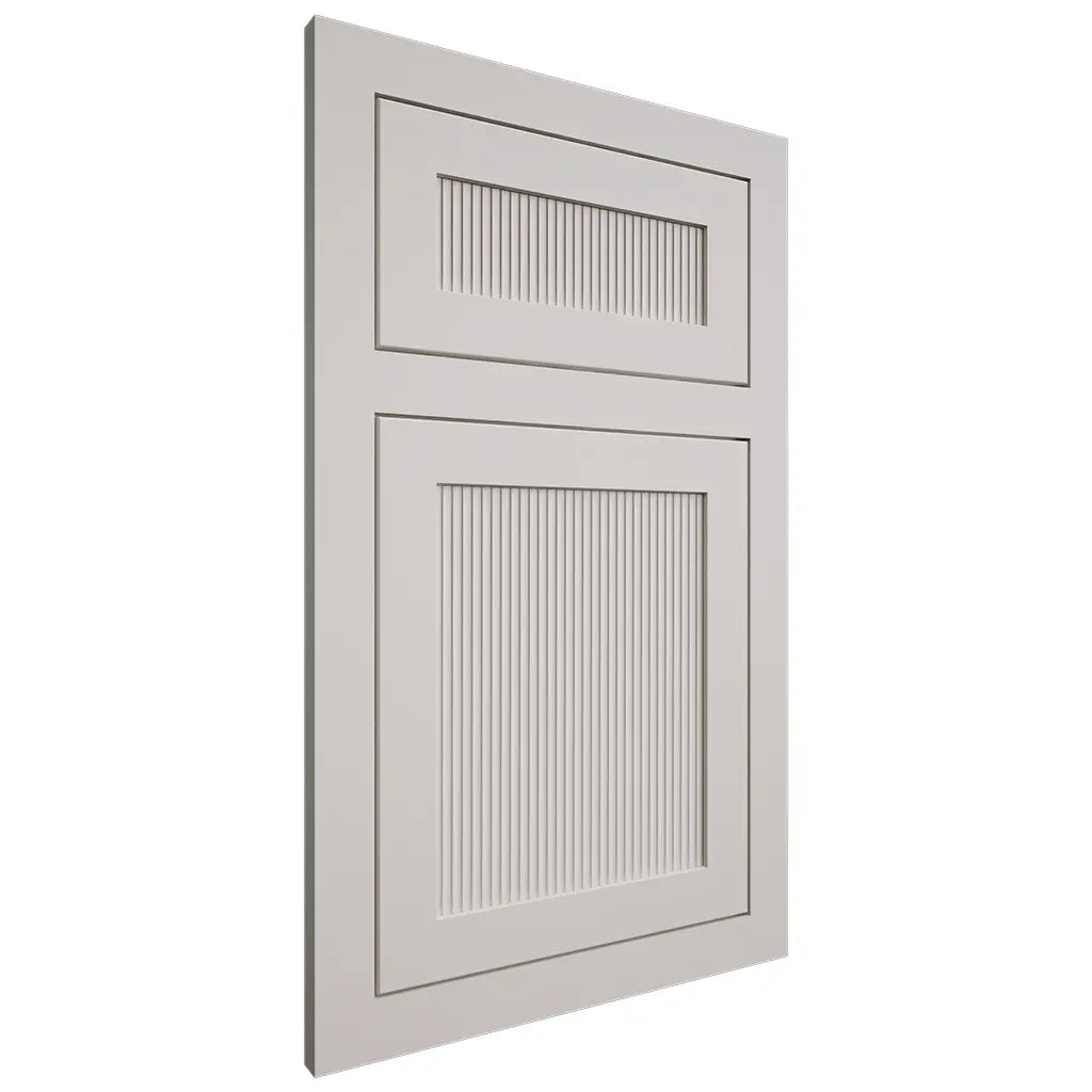 Shiloh Cabinetry Flush Inset Reeded Malibu Paintable Beige Door