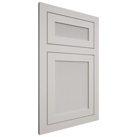 Shiloh Cabinetry Flush Inset Reeded Malibu Paintable Beige Door