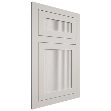 Shiloh Cabinetry Flush Inset Reeded Malibu Paintable Eggshell Door