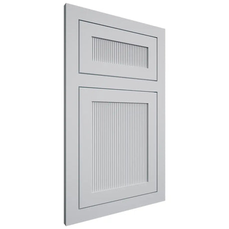 Shiloh Cabinetry Flush Inset Reeded Malibu Paintable Niebla Azul Door