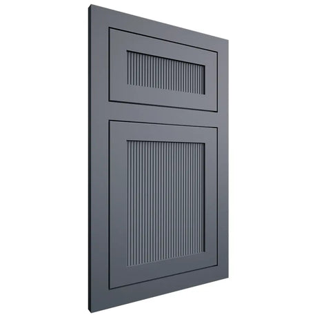 Shiloh Cabinetry Flush Inset Reeded Malibu Paintable Slate Tile Door