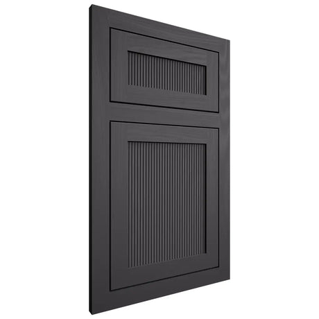 Shiloh Cabinetry Flush Inset Reeded Malibu Poplar Plain Cut Cadet Door