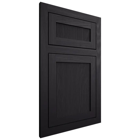 Shiloh Cabinetry Flush Inset Reeded Malibu Poplar Plain Cut Harbor Door