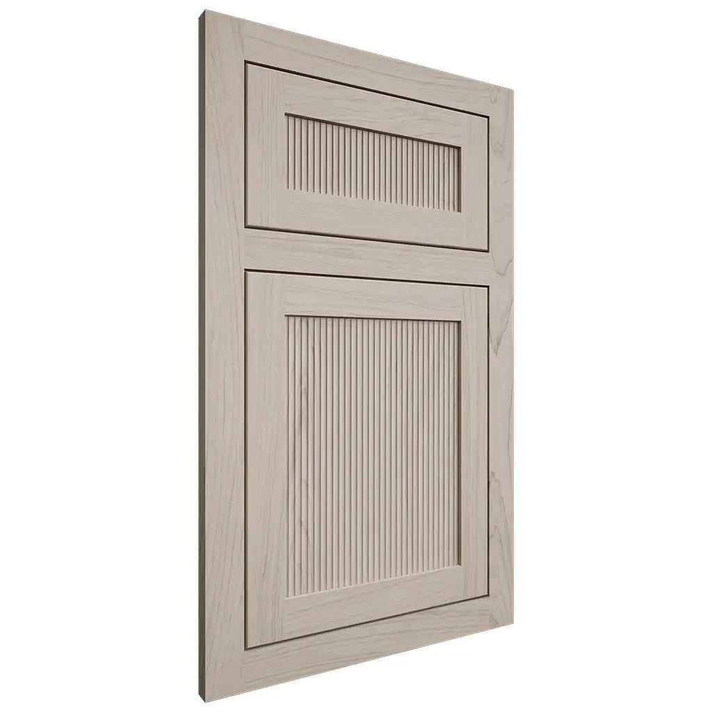 Shiloh Cabinetry Flush Inset Reeded Malibu Poplar Plain Cut Seagull Door