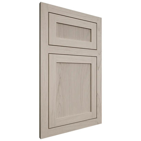 Shiloh Cabinetry Flush Inset Reeded Malibu Poplar Plain Cut Seagull Door