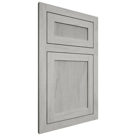 Shiloh Cabinetry Flush Inset Reeded Malibu Poplar Plain Cut Stratus Door