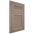 Shiloh Cabinetry Flush Inset Reeded Malibu White Oak Plain Cut Almond Door