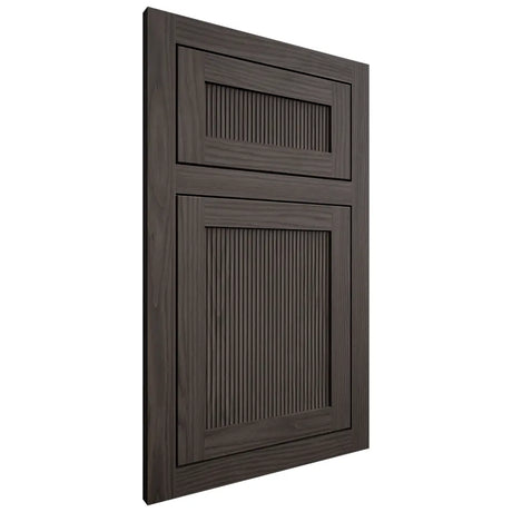 Shiloh Cabinetry Flush Inset Reeded Malibu White Oak Plain Cut Creekside Door