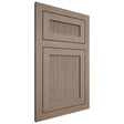 Shiloh Cabinetry Flush Inset Reeded Malibu White Oak Quarter Sawn Almond Door
