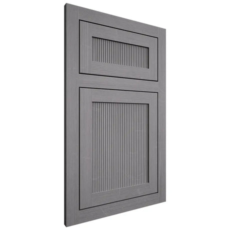 Shiloh Cabinetry Flush Inset Reeded Malibu White Oak Quarter Sawn Sterling Door