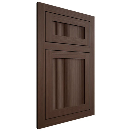 Shiloh Cabinetry Flush Inset Reeded Malibu White Oak Rift Cut Braun Door