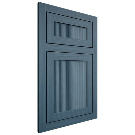 Shiloh Cabinetry Flush Inset Reeded Malibu White Oak Rift Cut Hudson Door