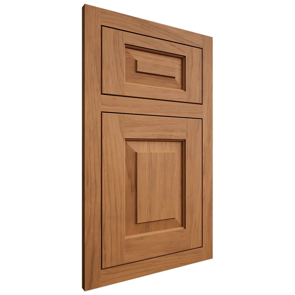 Shiloh Cabinetry Flush Inset Richmond Alder Plain Cut Caramel Door