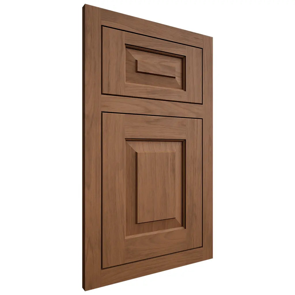 Shiloh Cabinetry Flush Inset Richmond Alder Plain Cut Walnut Door