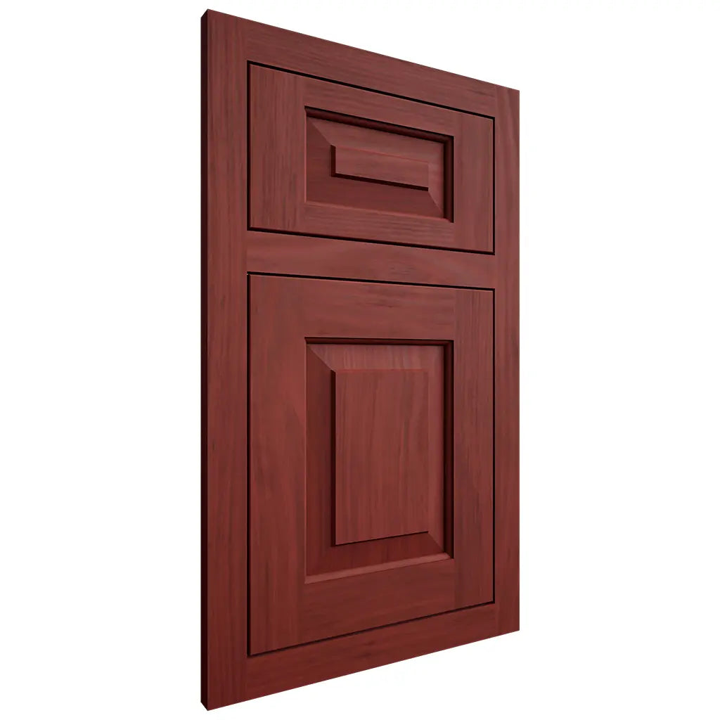 Shiloh Cabinetry Flush Inset Richmond Cherry Plain Cut Red Door