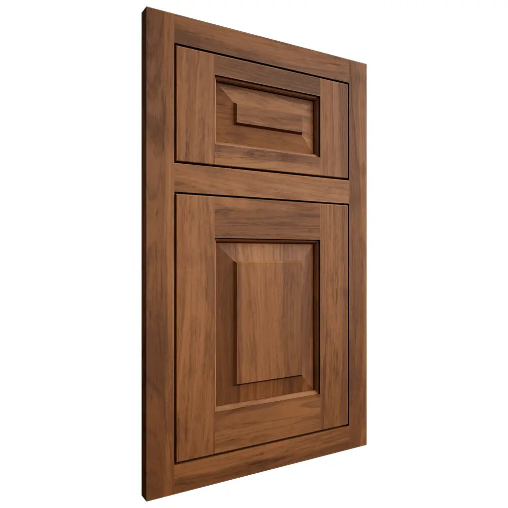 Shiloh Cabinetry Flush Inset Richmond Hickory Plain Cut Burnt Sugar Door