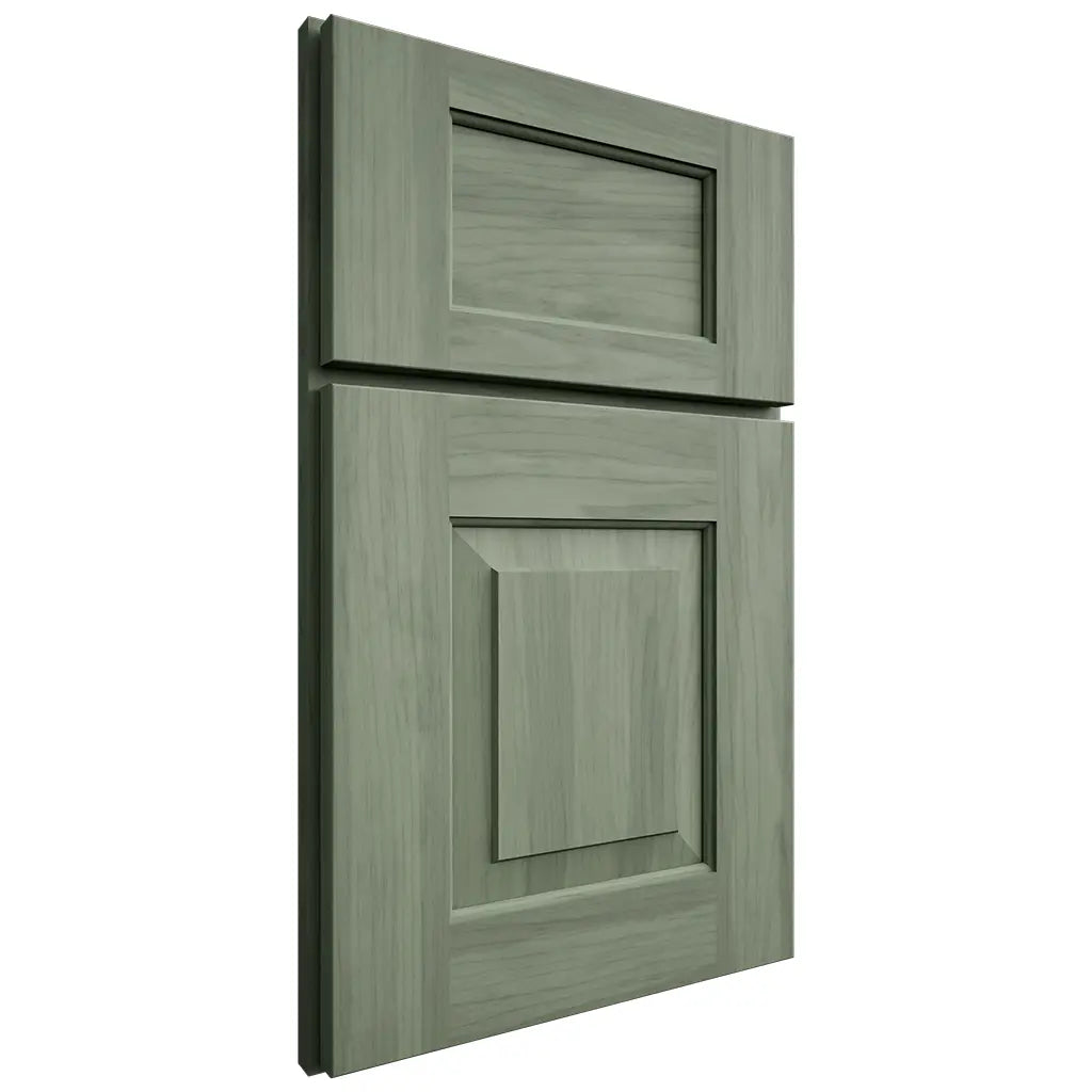 Shiloh Cabinetry Flush Inset Richmond Hickory Plain Cut Moss Door