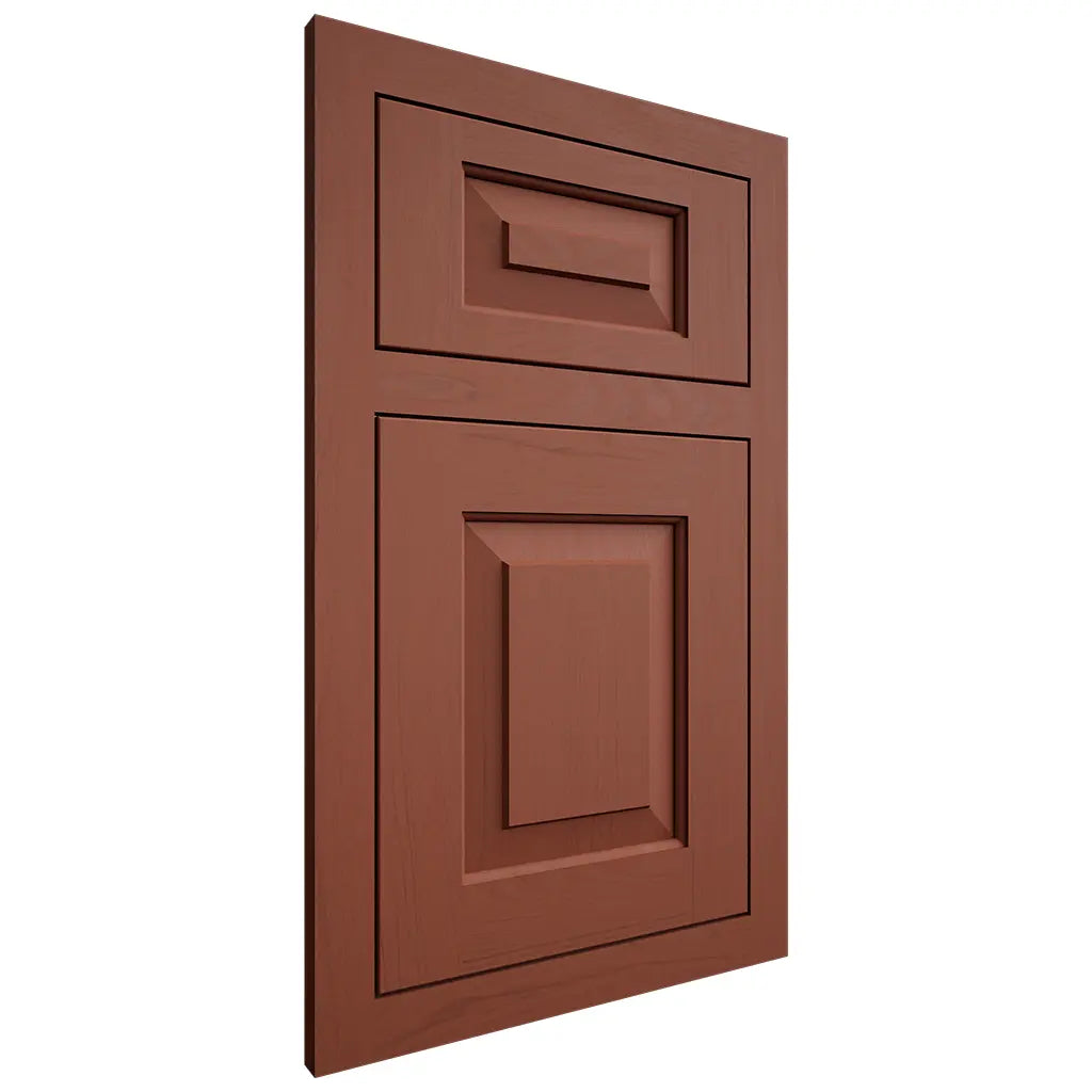 Shiloh Cabinetry Flush Inset Richmond Maple Plain Cut Cayenne Door