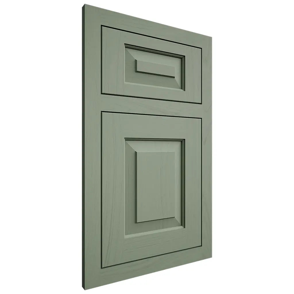 Shiloh Cabinetry Flush Inset Richmond Poplar Plain Cut Moss Door