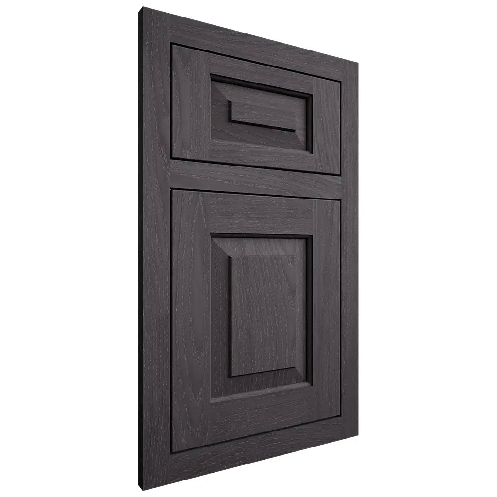 Shiloh Cabinetry Flush Inset Richmond Red Oak Plain Cut Harbor Door