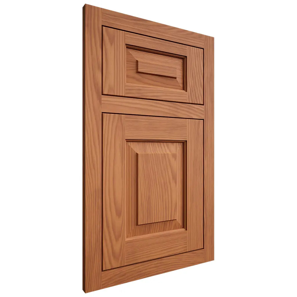 Shiloh Cabinetry Flush Inset Richmond Red Oak Plain Cut Harvest Door