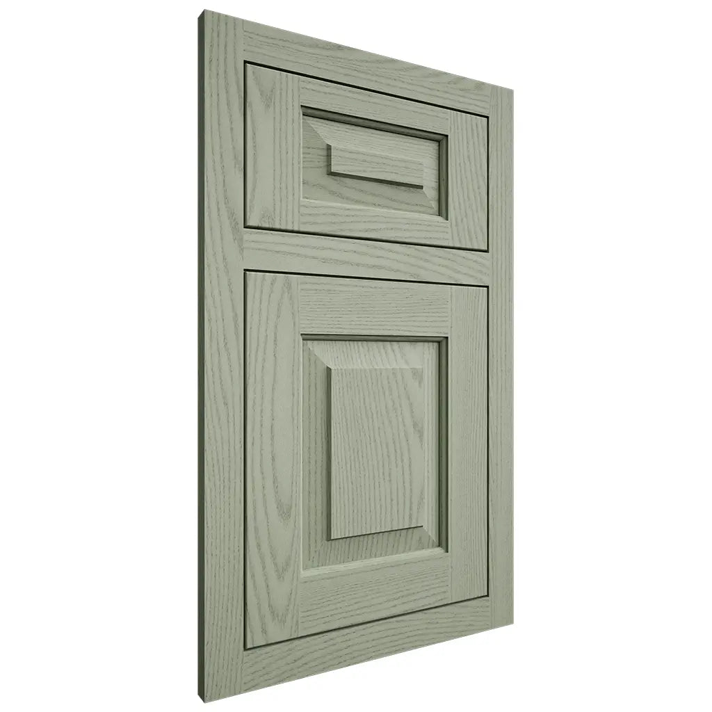 Shiloh Cabinetry Flush Inset Richmond Red Oak Plain Cut Moss Door