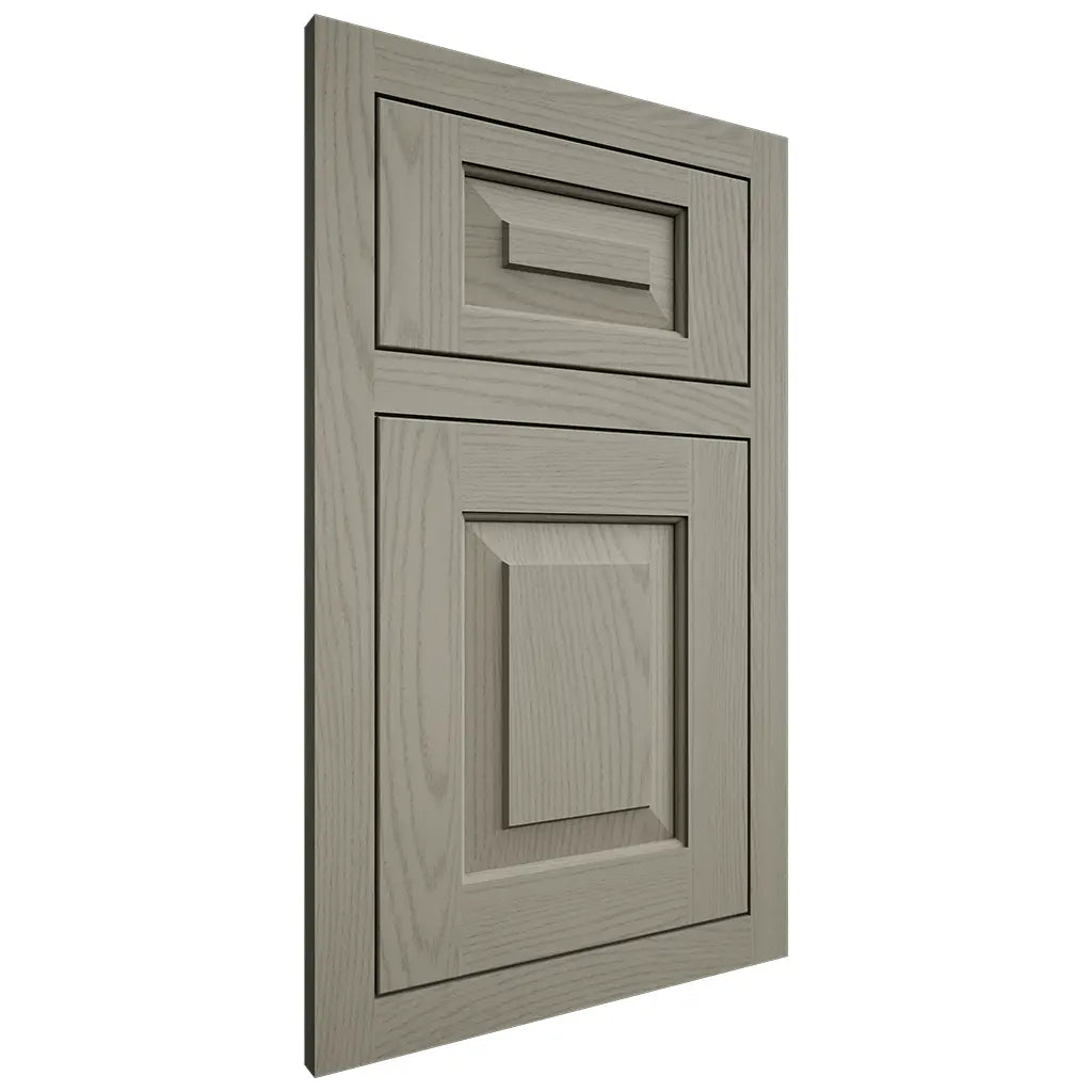 Shiloh Cabinetry Flush Inset Richmond Red Oak Plain Cut Thyme Door