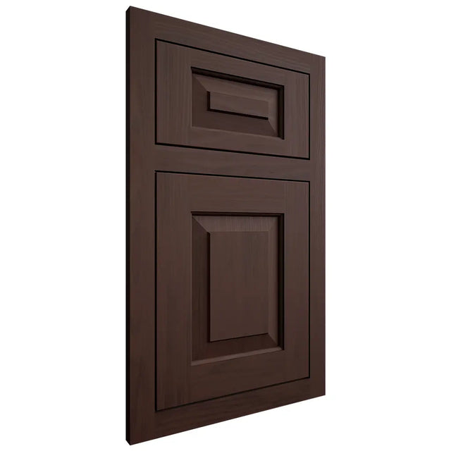 Shiloh Cabinetry Flush Inset Richmond Walnut Plain Cut Bison Door
