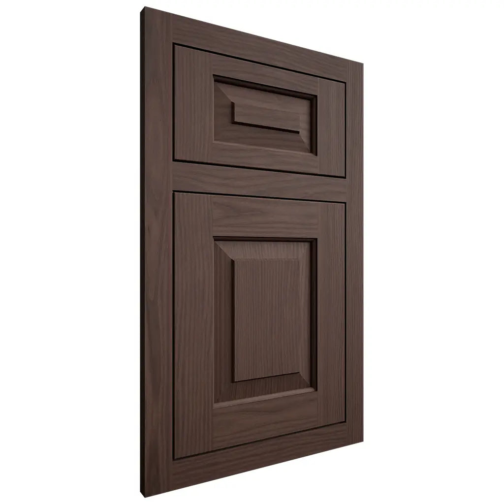 Shiloh Cabinetry Flush Inset Richmond White Oak Plain Cut Dusk Door